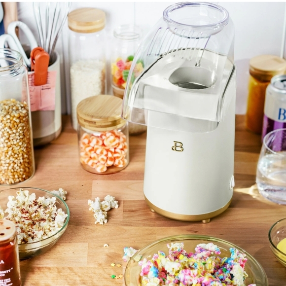 💕 New Beautiful White Icing 16 Cup Hot Air Electric Popcorn Maker - Picture 10 of 11